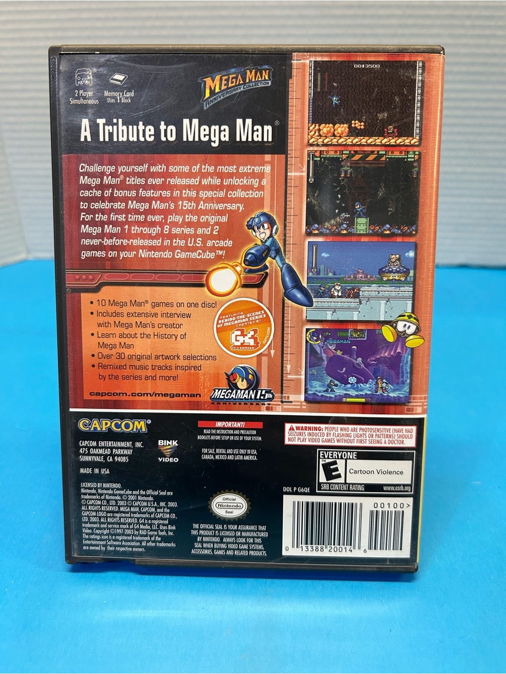 Mega Man Anniversary Collection - Nintendo GameCube CASE & INSTRUCTIONS ONLY - Picture 2 of 4
